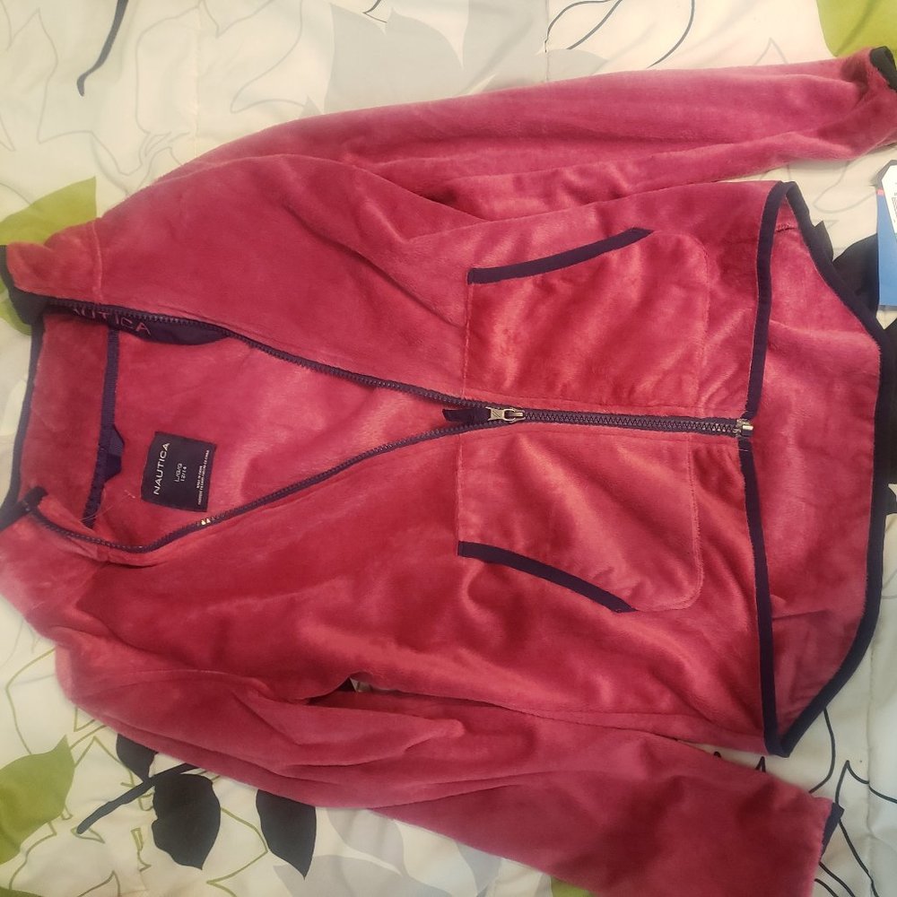 Nautica fleece jacket pullover Size12/14
